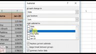 How to apply multiple subtotal in excel , How to use the excel SUBTOTAL in multiple level