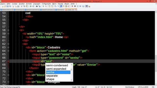 aula3 html form css