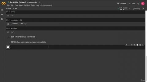 10. Lists vs. Strings
