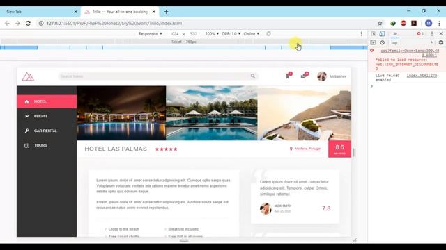 A Advance Web Design - Trillo - using FlexBox