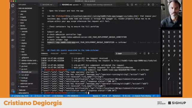 Kubernetes as backend: CRD & Operators  | Cristiano Degiorgis | containerday 2020