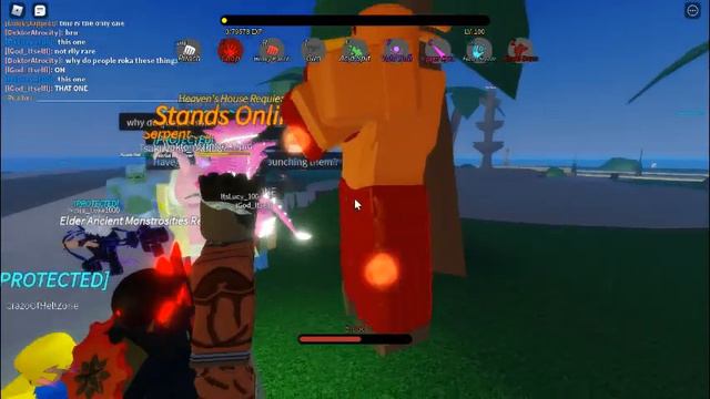 I saw Magician's Red canon user | Stands Online | Roblox