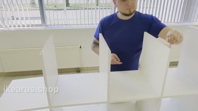 Сборка стеллажа ikea kallax фора 8 ячеек