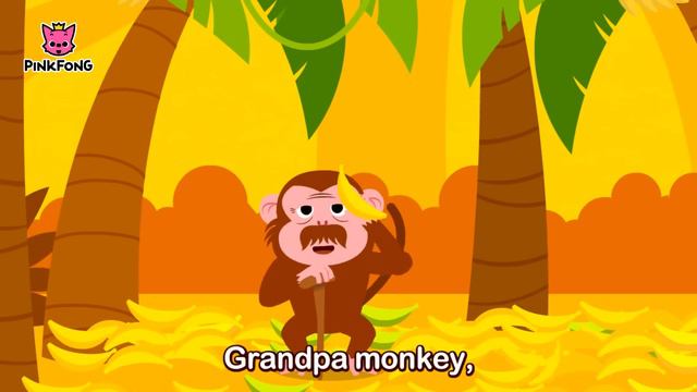 Monkey Banana-Baby Monkey _ Animal Songs _ PINKFONG Songs for Children