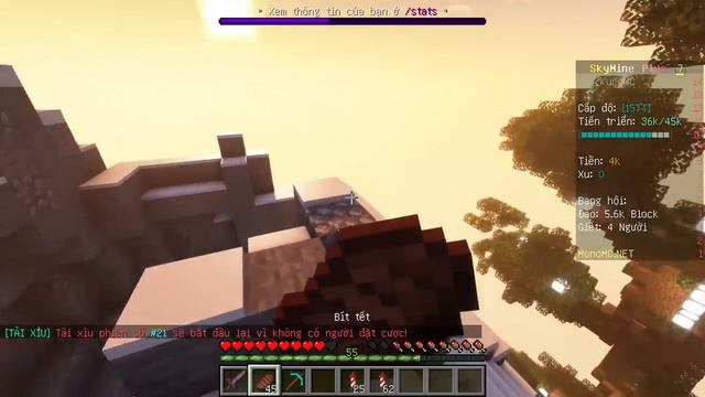 MÌNH SINH TỒN 100 NGÀY TRONG MINECRAFT Ở SKYMINE SINH TỒN SIÊU MỚI !!