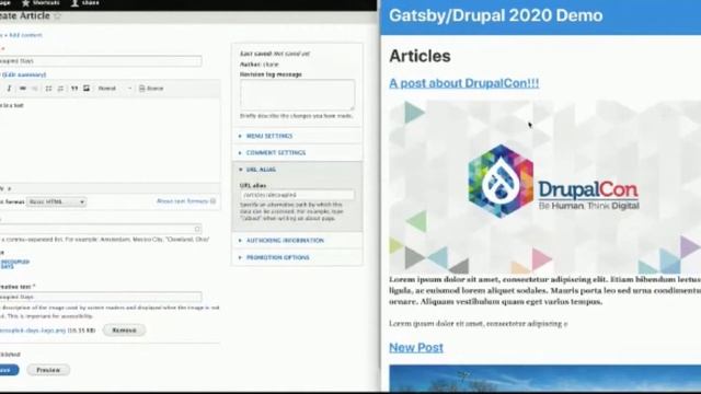 Improving the Gatsby Drupal content editing experience