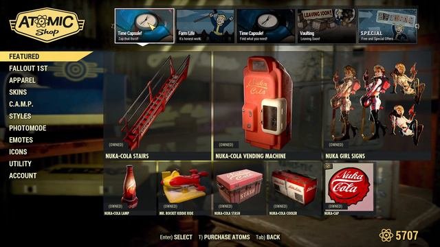 Nuka Cola Secret Door Bundle  Atom Shop Review TLDR  Fallout 76