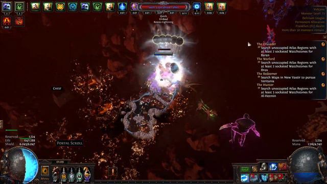 Path of Exile Delirium 3.10 Mana Guardian Ice Nova Build (75-74 Block Face Tank)