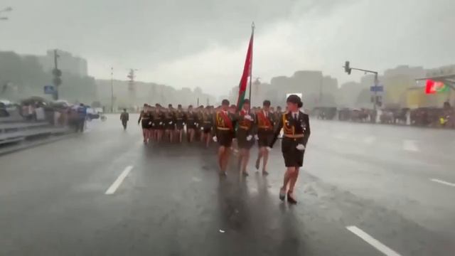 Белорусские девушки военнослужащие! Репетиция парада