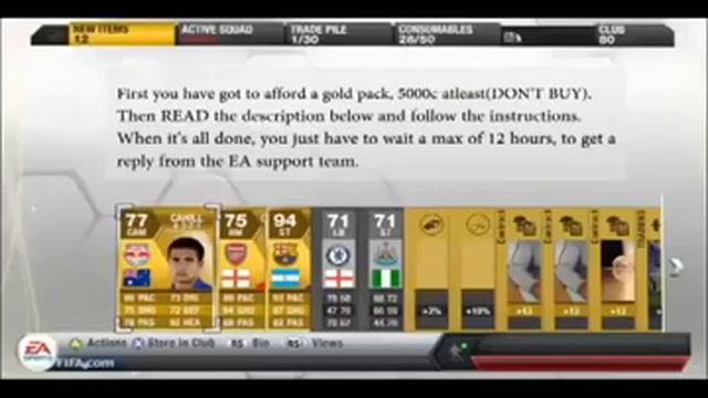 FIFA 13 Ultimate Team 150 000k glitch - latest for December !!