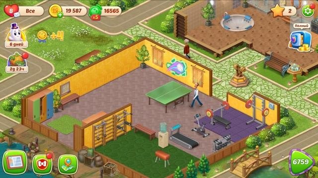 HomeScapes Дворецкий 728 уровни 6751-6766 Пинпонг с Уильямом и Кольцеброс с Оливией