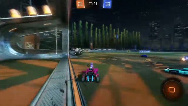 rocket league clip, down 3-2 with little time left