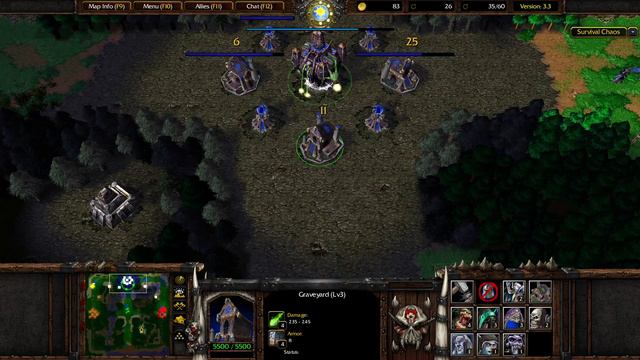 Warcraft 3 - Survival Chaos 3.3 #101 - Undead power