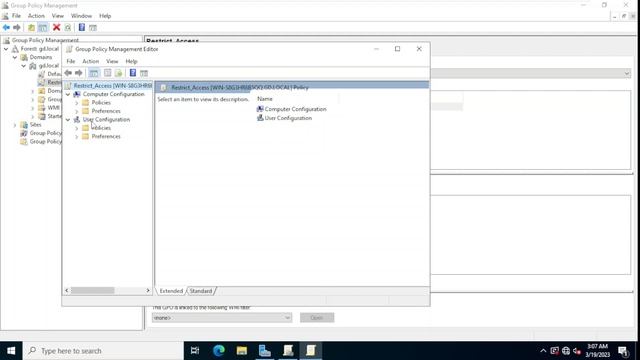 Group Policy – Server 2022 Restricting access to the Control Panel and PC settings