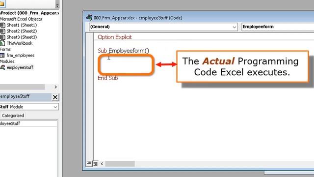 EXCEL VBA  Make a UserFORM Appear on a Spread Sheet