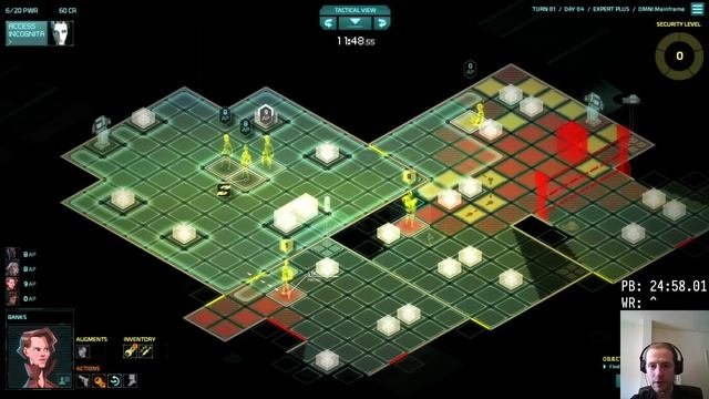 Invisible Inc. Expert Plus speedrun 20:12