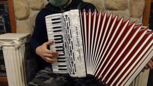 PSPRO3472WH - White Paolo Soprani Professionale Piano Accordion LMM 34 72 $3799