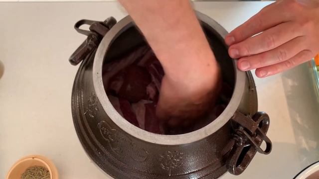 Говядина в авганском казане с овощами