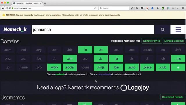 Check YouTube Username Availability + Instagram, FB, etc - Namechk.com Review