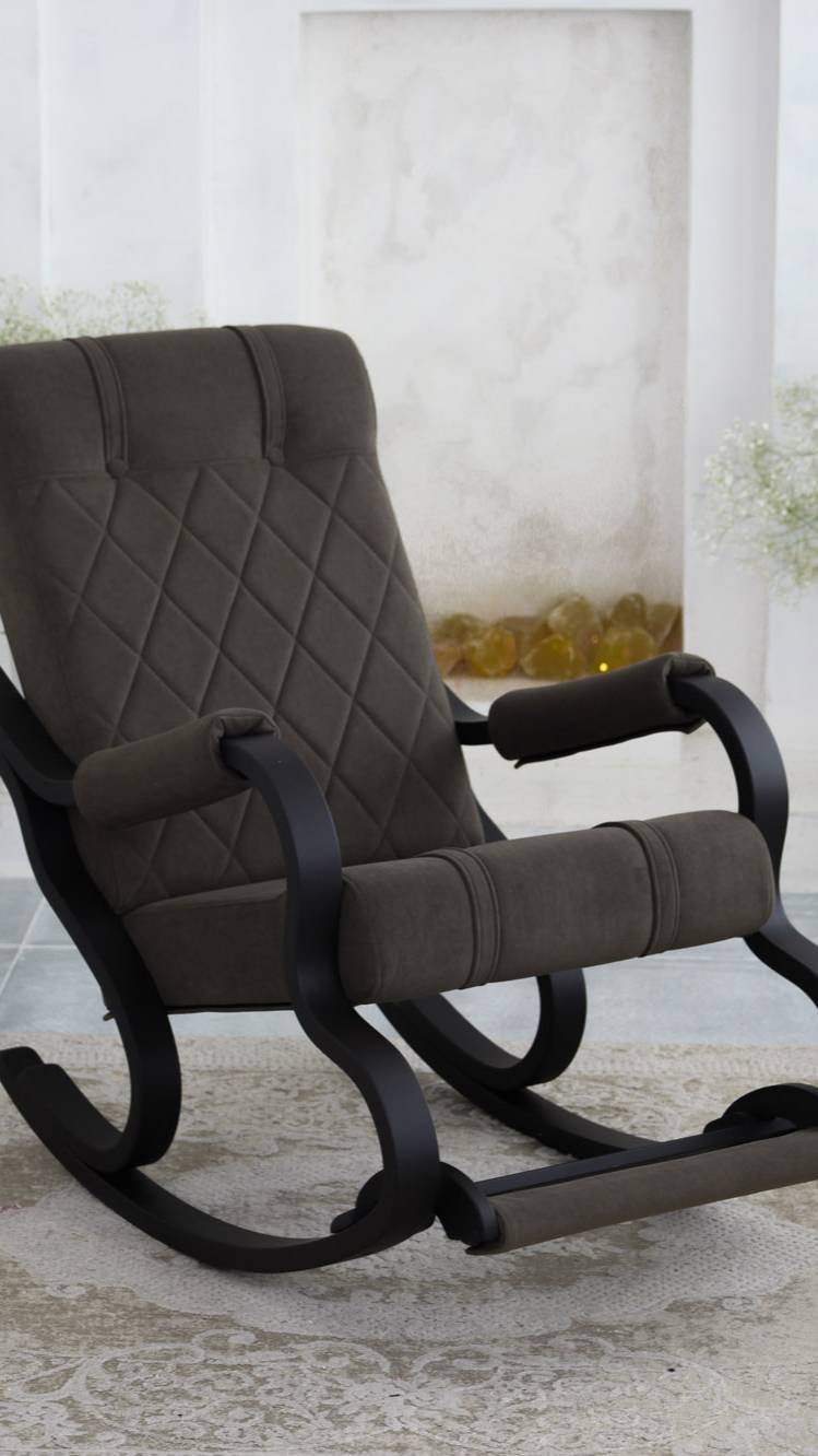 Кресло-качалка с подставкой для ног KRESLA-LUXE