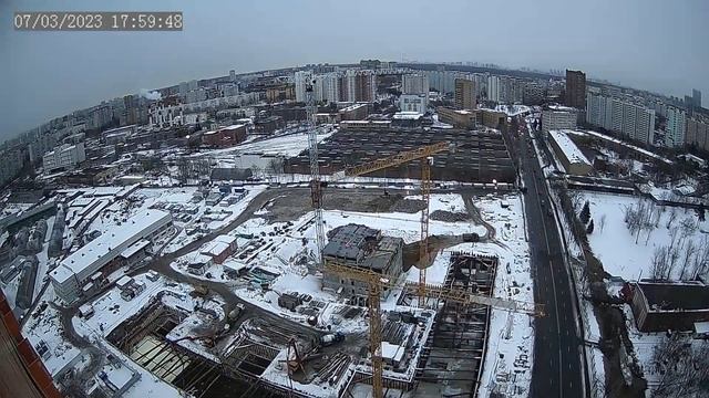 ПИК Кольская 8 ( камера 3 ) таймлапс с 04-03-2023 по 10-03-2023