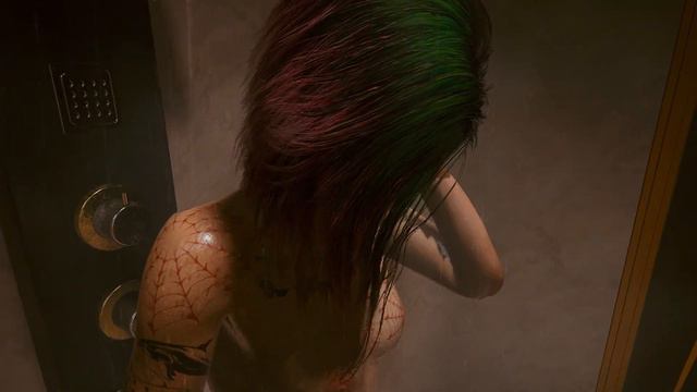 Naked Judy in the shower with V | Cyberpunk 2.0 | Naked Yoga