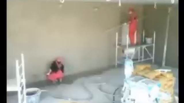 Механизированное нанесение штукатурки .Часть 3.