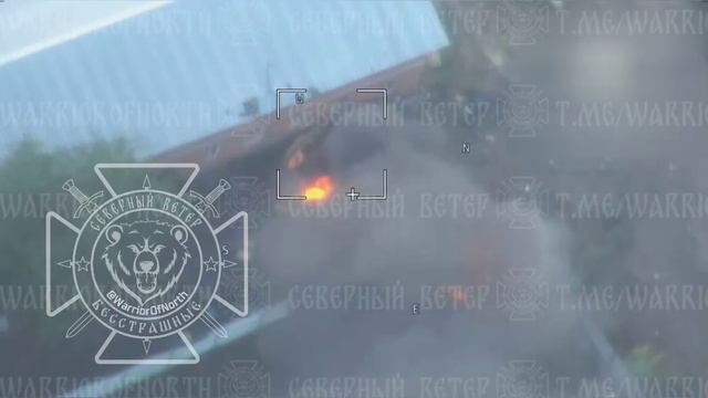 Вражеский Т-64БВ в селе Слобожанское на Харьковском направлении не смог спрятаться от иксоводов груп