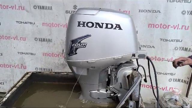 Honda BF40. Запуск двигателя.mp4