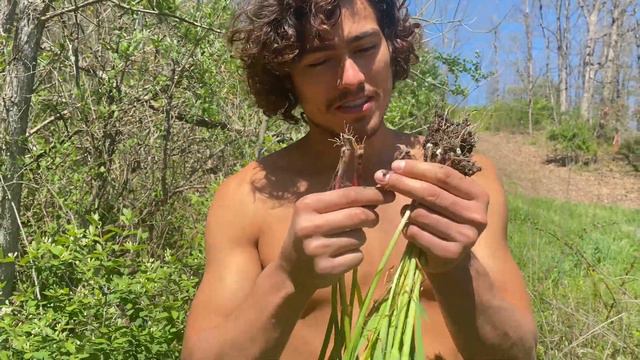 Eating Wild Onions Out of The Dirt! (WATCH THIS)