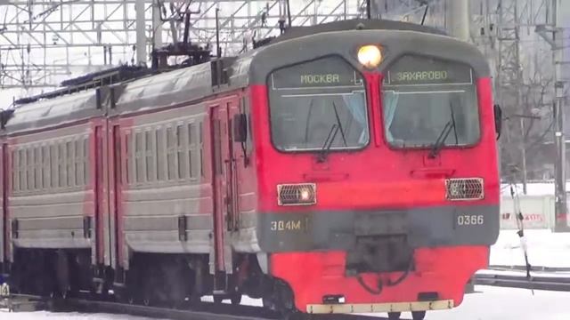 Электропоезд ЭД4М-0366 станция Железнодорожная