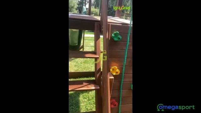 Обзор. Детская площадка IGRAGRAD ПАНДА ФАНИ GRIDE с рукоходом