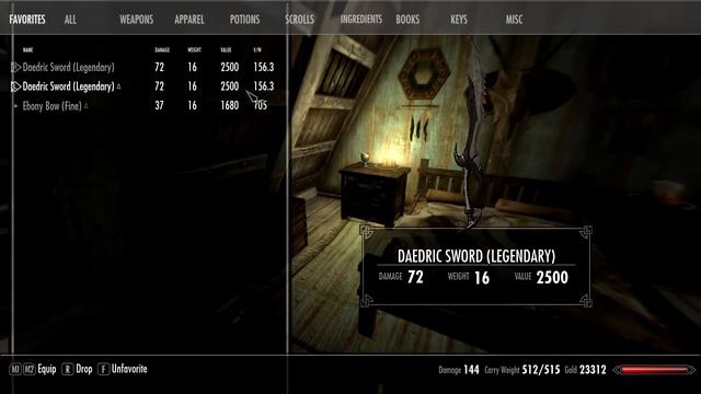 Skyrim: Mod - QD Inventory