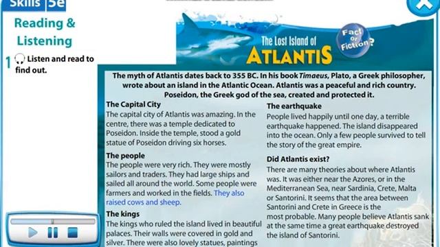 Excel 5.Module 5. Ex: 1.p 66. The Lost Island of Atlantis