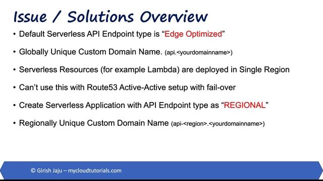 Multi-region AWS Serverless Application – With Regional Fail-over and Routing Demo