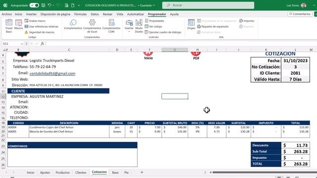 ACTUALIZACION ? -Cotización En Excel - Formato De Cotización De Precios - Excel Proforma.✅