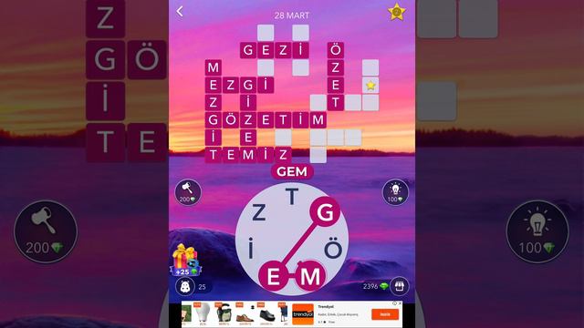 WORDS OF WONDERS WOW GÜNLÜK BULMACA 28 MART 2021