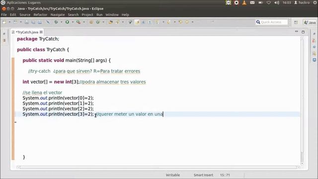 Curso de Java 22 Try and Catch