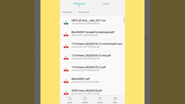 Open XLS file on Android smartphone IIUttech Support