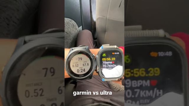 garmin 945 vs apple ultra in speedometer #appleultra #garminforerunner945 #speedometer