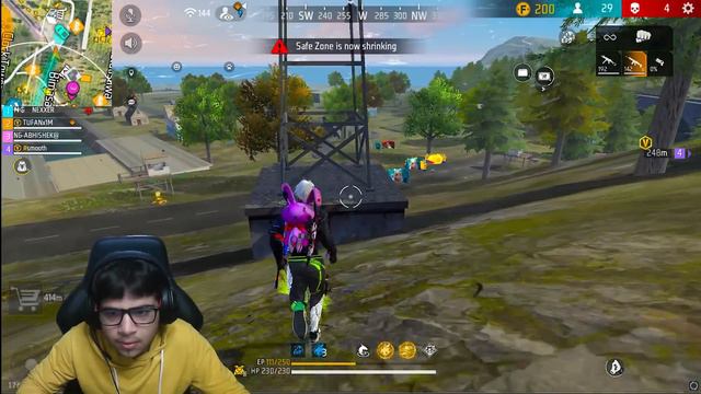 Playing With Nonstop gaming ,smooth 444, Ng Abhishek 😱35 Kills Challenge 🔥 -Garena Free Fire
