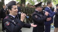 Сотрудники донского полицейского главка приняли участие в персональном параде Победы ветерана ВОВ