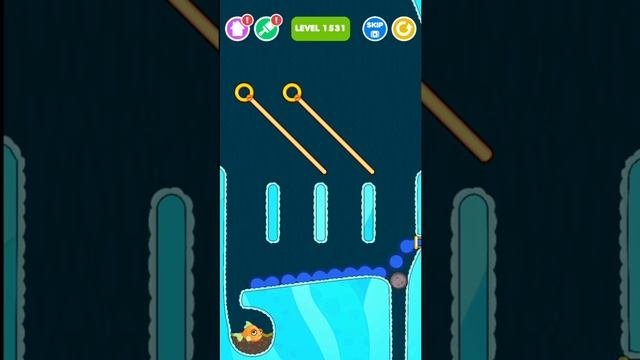 save fish gameplay / fishdom game /pull the pin