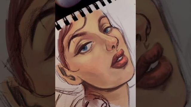 iPad Pro and Procreate timelapse: Pencil sketch to digital portrait