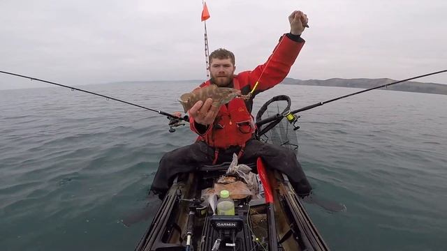 Eype kayak fishing (MONSTER FROM THE DEEP)