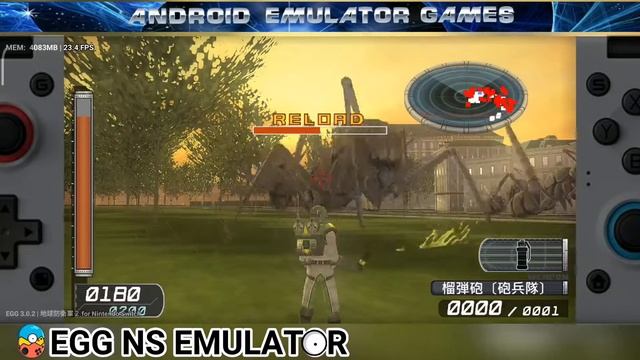 EGG NS 3.0.2 Earth Defense Force 2 Game Test with settings