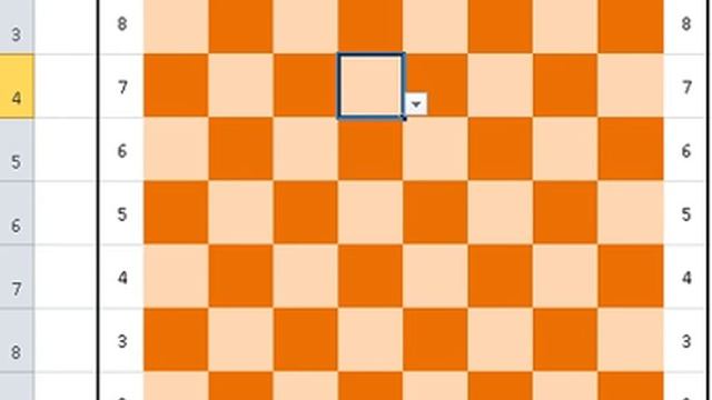 Шахи, як ходять фігури. Microsoft Excel