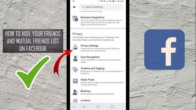 How To Hide Friends Lists On Facebook - Android App - 2020