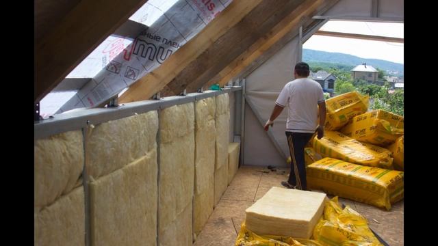 Утепление стен изовером каркасного дома